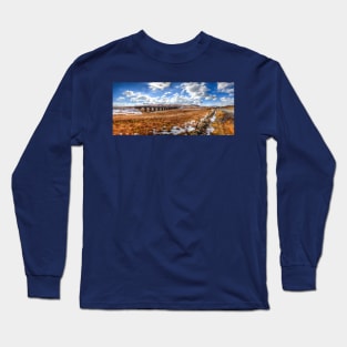 Arches Of The Ribblehead Viaduct On The Settle To Carlisle Railway Line Long Sleeve T-Shirt